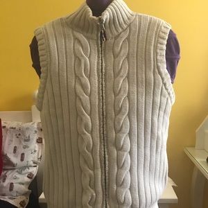 Off-White Wool Vest